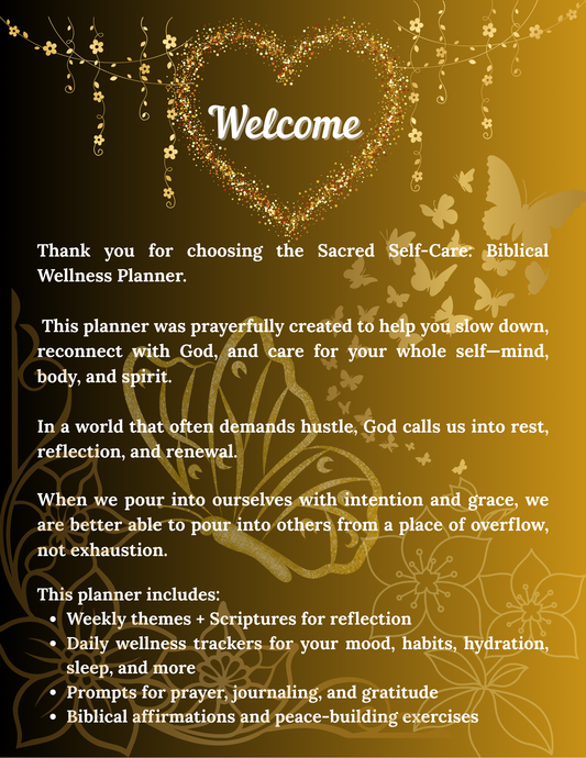 Sacred Self-Care Planner